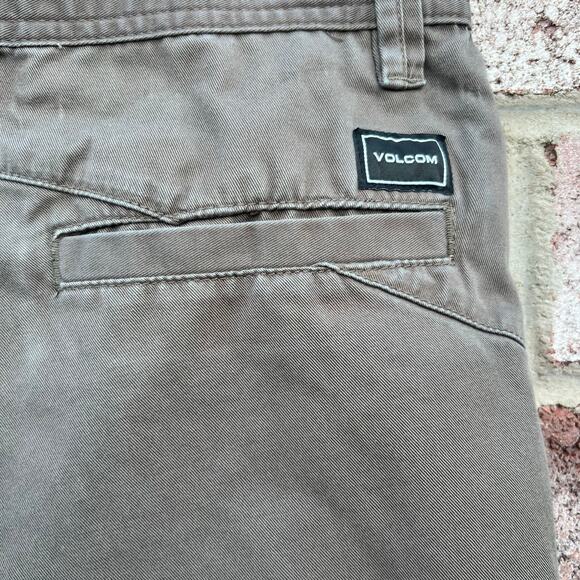 Volcom Women’s Brown Pants Size 29 - Picture 4 of 6